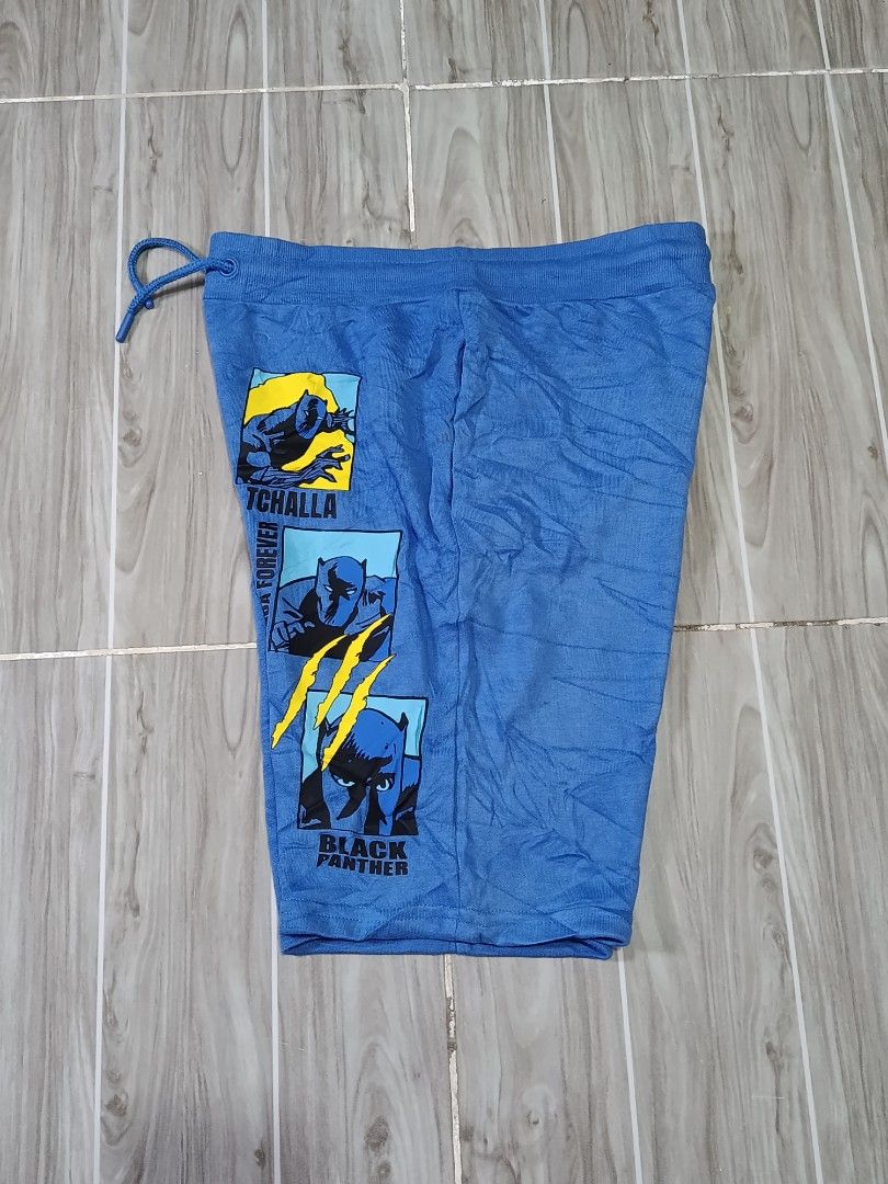 MARVEL BLACK PANTHER SWEAT SHORT (freeshipping) (Category: Shorts) located in Quezon City. Submitted by gyl-stop (Listing ID 1463878625, Image 2). Description: free shipping 26-30 x 18 excellent condi cr: 9.8/10 issue: none.