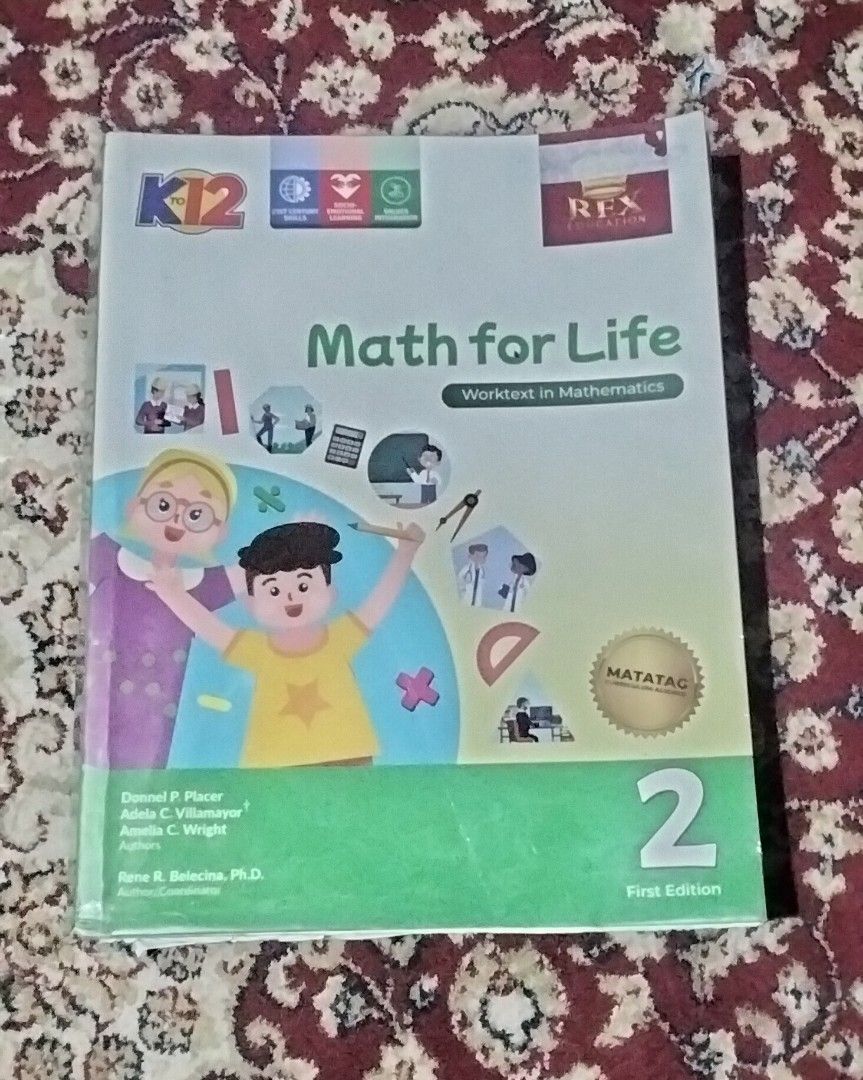 Math for Life Grade 2 Book (2025 Edition) | Fairly Used (Category: Assessment Books) located in Manila. Submitted by svikayle (Listing ID 1463744265, Image 1). Description: • Math for Life: Worktext in Mathematics Grade 2 • First Edition — 2025 • Published by REX Education • Preloved and still usable • Has some pencil markings inside but can still be erased • Cover and pages are still intact • May have signs of use/storage • Selling as is RFS: No