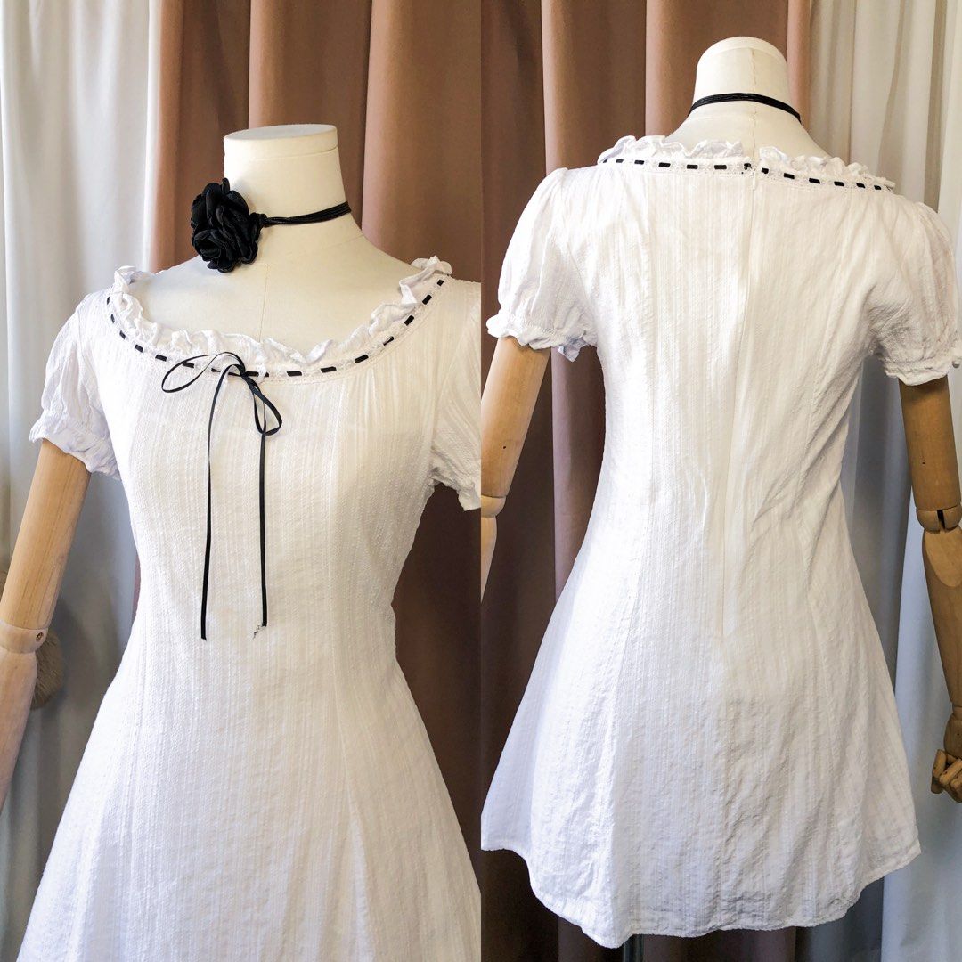 maybee - White Dress (Category: Dresses) located in General Trias. Submitted by Ashantyscollezion (Listing ID 1463766092, Image 3). Description: ✏️𝘒𝘪𝘯𝘥𝘭𝘺 𝘕𝘰𝘵𝘦: - 𝘗𝘭𝘦𝘢𝘴𝘦 𝘤𝘩𝘦𝘤𝘬 𝘢𝘭𝘭 𝘥𝘦𝘵𝘢𝘪𝘭𝘴 𝘪𝘯 𝘵𝘩𝘦 𝘤𝘢𝘱𝘵𝘪𝘰𝘯𝘴. - 𝘋𝘪𝘮𝘦𝘯𝘴𝘪𝘰𝘯𝘴 𝘢𝘭𝘳𝘦𝘢𝘥𝘺 𝘰𝘯 𝘵𝘩𝘦 𝘱𝘩𝘰𝘵𝘰. -𝘱𝘦𝘵𝘵𝘪𝘤𝘰𝘢𝘵, 𝘳𝘪𝘣𝘣𝘰𝘯 𝘢𝘯𝘥 𝘰𝘵𝘩𝘦𝘳 𝘴𝘵𝘺𝘭𝘪𝘯𝘨 𝘪𝘵𝘦𝘮𝘴 𝘢𝘳𝘦 𝘯𝘰𝘵 𝘪𝘯𝘤𝘭𝘶𝘥𝘦𝘥. 𝘍𝘰𝘳 𝘧𝘭𝘢𝘸𝘴 𝘢𝘯𝘥 𝘰𝘵�