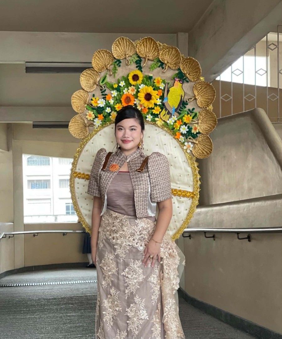 Miss Philippines Costume (Category: Evening dresses & gowns) located in Quezon City. Submitted by Mayas_Warehouse (Listing ID 1463749254, Image 1). Description: For Rent only for 1500 security deposit of 1500 Filipiniana costume with headdress/back dress small to large size.