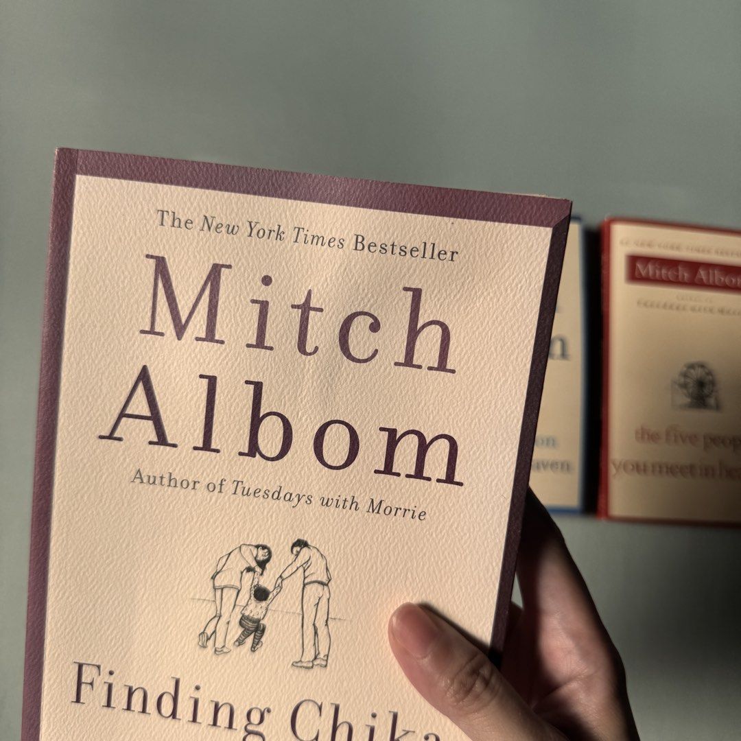 Mitch Albom books (Category: Storybooks) located in Pasig City. Submitted by madebyclaive (Listing ID 1463744296, Image 3). Description: Mitch Albom bundle price: 1,000 If per piece: - Finding chika (500) - The five people we meet in heaven (300) - The next person you meet in heaven (300) direct j&t available every thursday only :) .