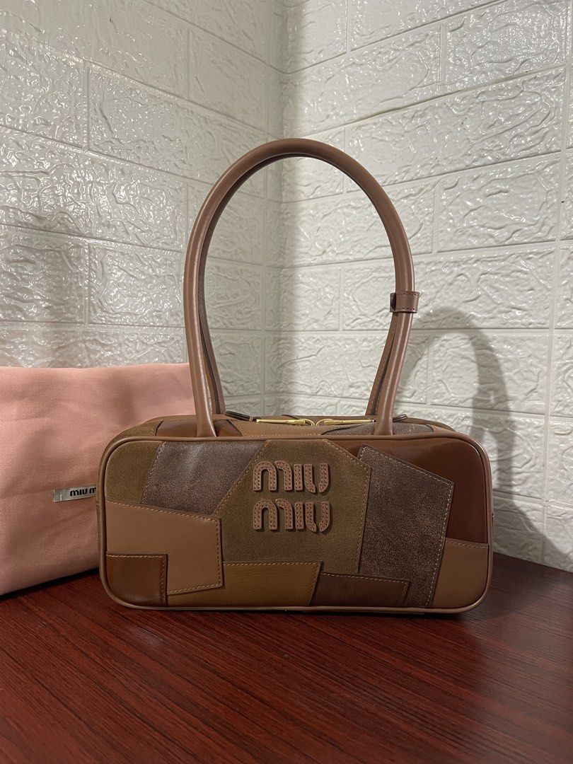 MIUMIU BEAU PATCHWORK (Category: Luxury Bags & Wallets) located in Manila. Submitted by grabmybags (Listing ID 1463745549, Image 1). Description: PLS READ BELOW DETAILS ⬇️⬇️⬇️ I will not entertain questions included in below info! (make reading a habit) ALL AVAILABLE! ON HAND! SOLD ITEM = DELETED NOT OPEN FOR SWAP Self-Authentication Recommended Images are of actual item for sale‼️ Refrain from asking more pictures ❌ * No Major flaws (barely sign