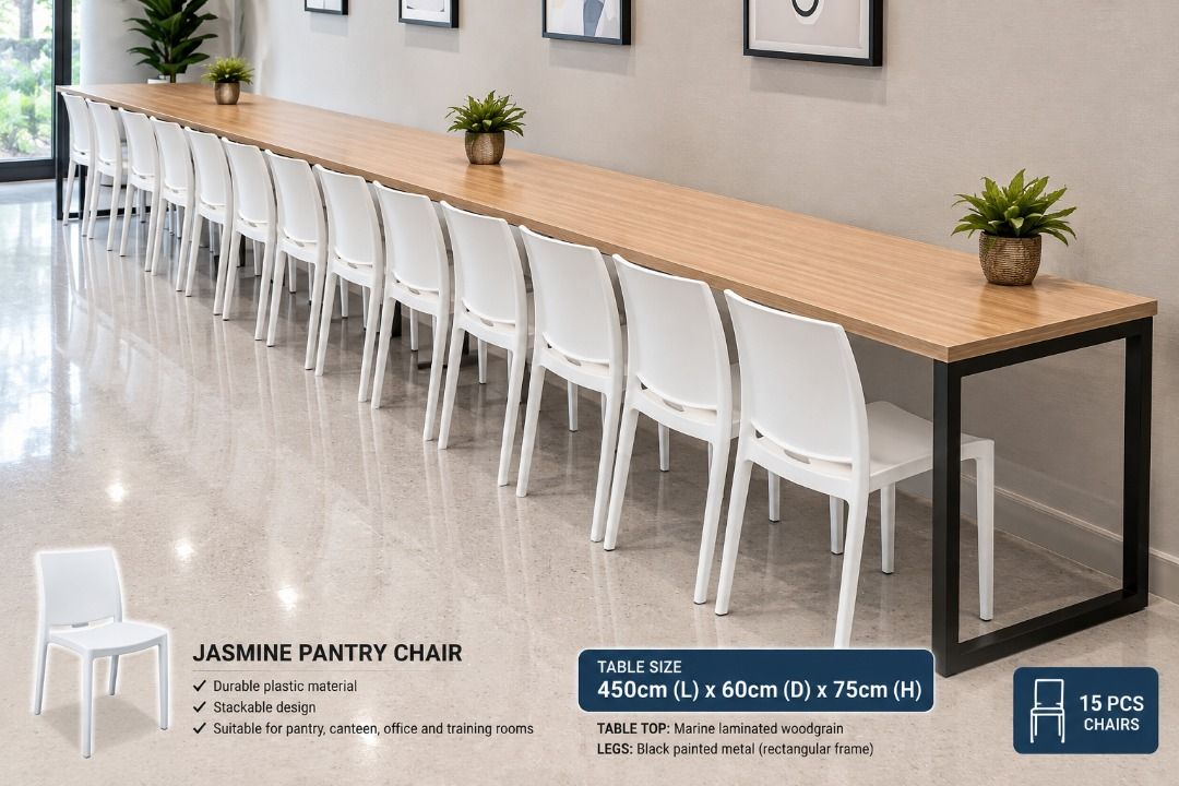 MODULAR PANTRY TABLE - WORKSTATION COMPUTER TABLE - CONFERENCE TABLE AND COFFEE TABLE FURNITURE (Category: Tables & Sets) located in Caloocan City. Submitted by wincollins34516 (Listing ID 1463788659, Image 2). Description: Upgrade your office with our high-quality, made-to-order office furniture designed to match your preferred style, space, and requirements. 🏢 Whether you're furnishing a new office or renovating your workspace, WINCOLLINS FURN