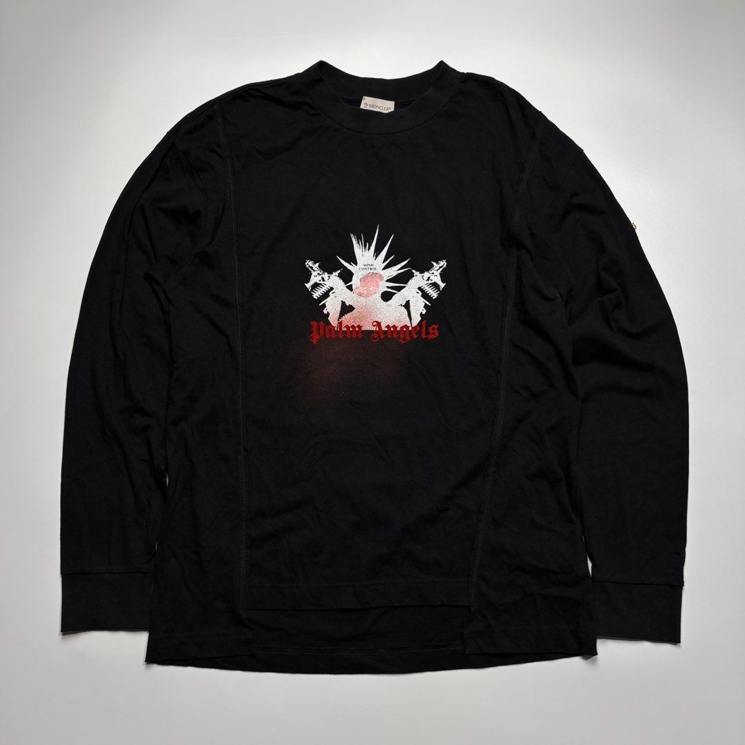 Moncler x Palm Angels sweatshirt (Category: Luxury Apparel) located in Abucay. Submitted by alvinthrif57836 (Listing ID 1463814580, Image 1). Description: Moncler x Palm Angels ‎_______________________ ‎Size: M on tag ‎(Measured by Inches) ‎Width: 21 ‎Length: 29 ‎Shoulder: 21 ‎Condition: EXCELLENT ‎Color Rate: 10/10 ‎Issue: None ‎_______________________ ‎ ‎Color may vary due to lightning so check wisely. ‎Thank you for your understanding ❤️.