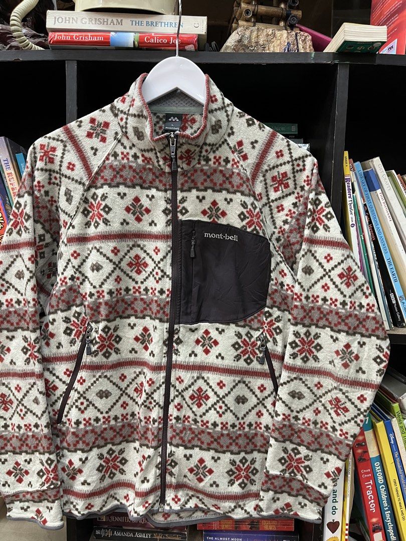 Montbell Climaplus 100 Nordic Pattern Zippered Fleece Jacket (Category: Coats, Jackets and Outerwear) located in Baguio. Submitted by feelathome (Listing ID 1463934291, Image 2). Description: Montbell Climaplus 100 Nordic Pattern Zippered Fleece Jacket Tag size: Large (for her) Width: 20 Length: 24 Excellent condition 1,450php Free nationwide shipping. Read the description and check all photos carefully before buying. If you have any questions fe
