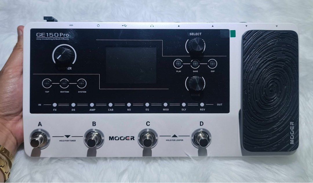 Mooer GE150 Pro Guitar Multi Effects Amp (Category: Other Audio Equipment) located in Manila. Submitted by liezl_27 (Listing ID 1463773885, Image 1). Description: Mooer GE150 Pro Guitar Multi Effects Amp Brand New! - 100% Genuine Mooer Product - Complete with box and all inclusions - Designed based on MOOER’s updated GE series design language - Four multi-purpose footswitches for browsing presets and triggering a wide range of functions - 55 clas