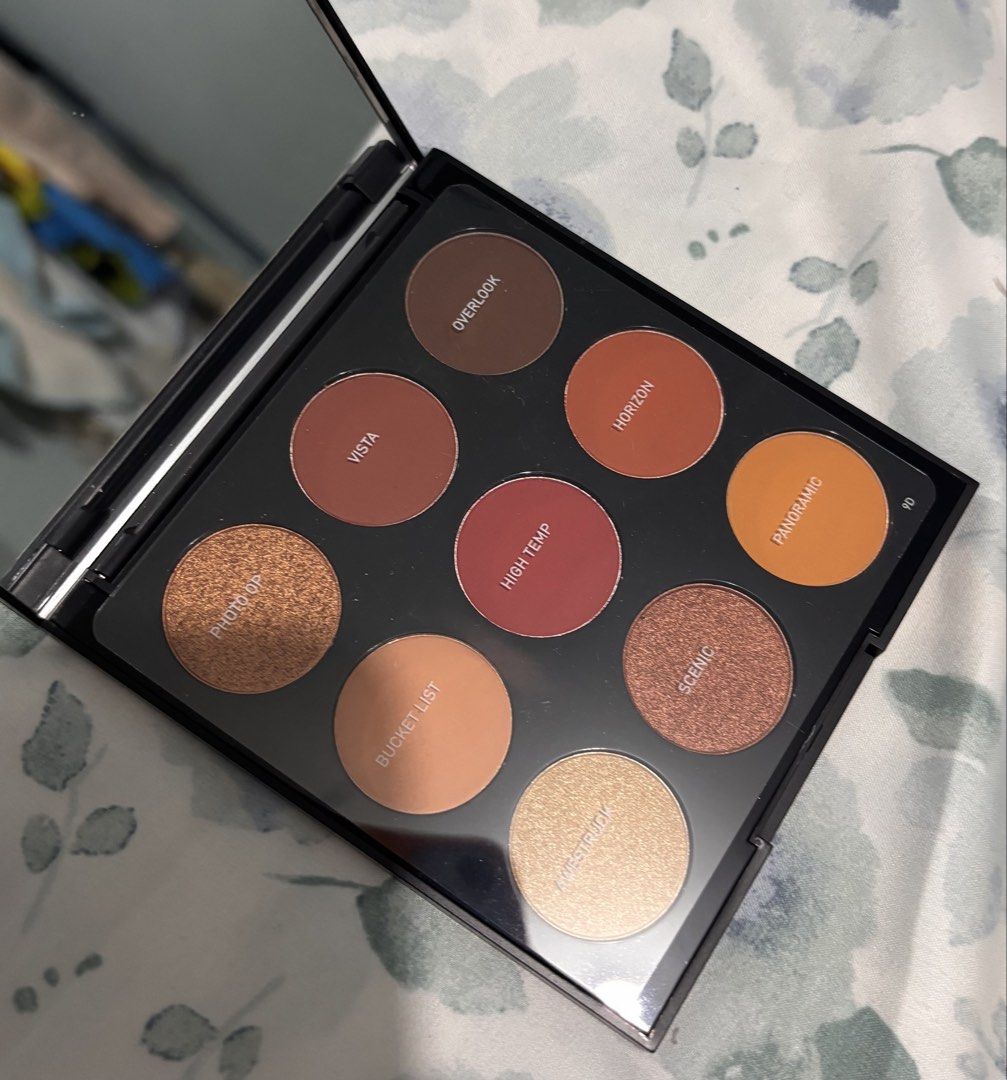 Morphe 9D Painted Desert Artistry Palette (Category: Makeup) located in Manila. Submitted by aaangelicav (Listing ID 1463877412, Image 2). Description: Opened only, no box - Morphe eyeshadow palette - 9 shades included - Features a mix of shimmer and matte finishes - Warm-toned color story: browns, oranges, and a deep red - Perfect for everyday looks and smoky eyes.