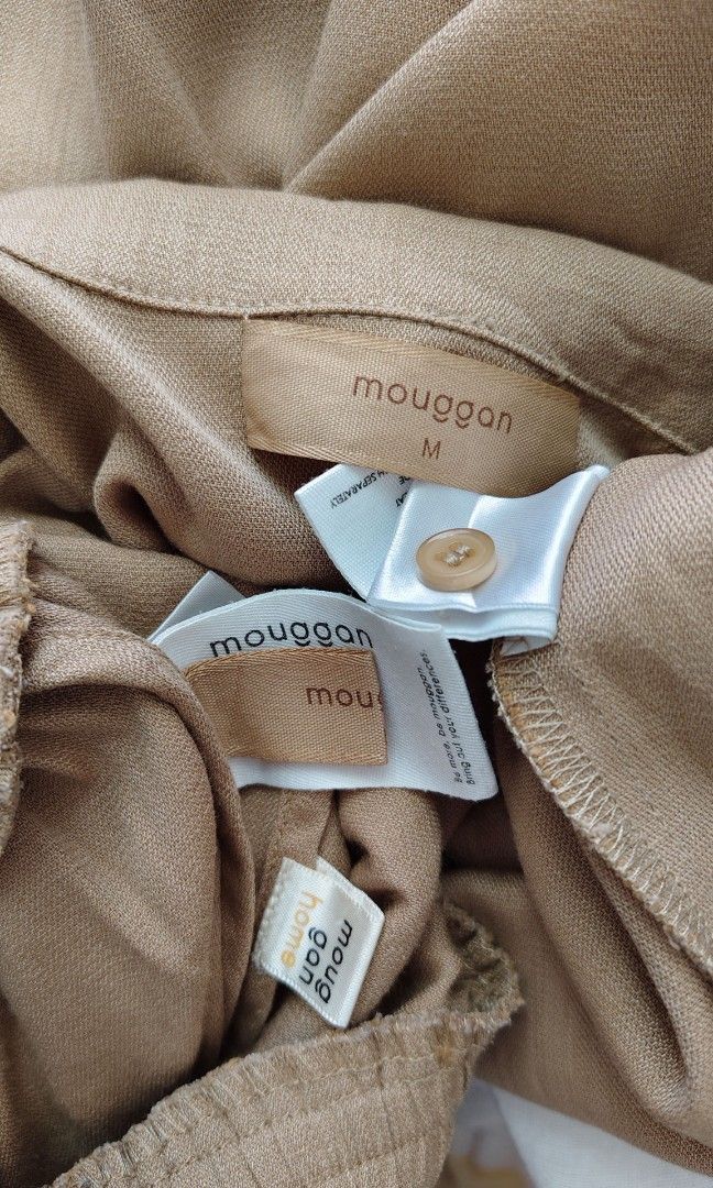 Mouggan Linen Blend Brown Coords (Category: Sets or Coordinates) located in Pagudpud. Submitted by altheacee063978 (Listing ID 1463890820, Image 3). Description: m on tag fits large.
