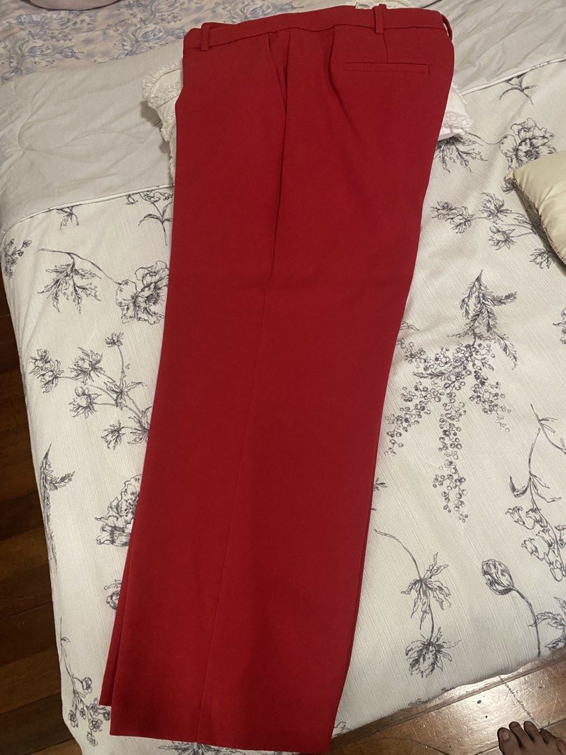 M&S Red Tailored Trousers Size 20 Short (Category: Other Bottoms) located in Quezon City. Submitted by lis.thisnthat (Listing ID 1463796981, Image 2). Description: - M&S Red Tailored Trousers - Size: 20 Short - Color: Deep Red - Style: Work or Smart Casual - Material: 96% Polyester, 4% Elastane - Origin: Made in Bangladesh - Please check photos for exact measurements.