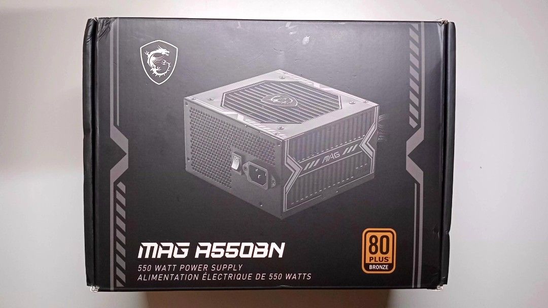MSI MAG A550BN 550W 80+ Bronze (Category: Computer Parts) located in Cebu City. Submitted by jstine.co (Listing ID 1463907455, Image 1). Description: - Cebu City - Opened & Tested Only - No issue - RFS: Decided not to continue building a PC.