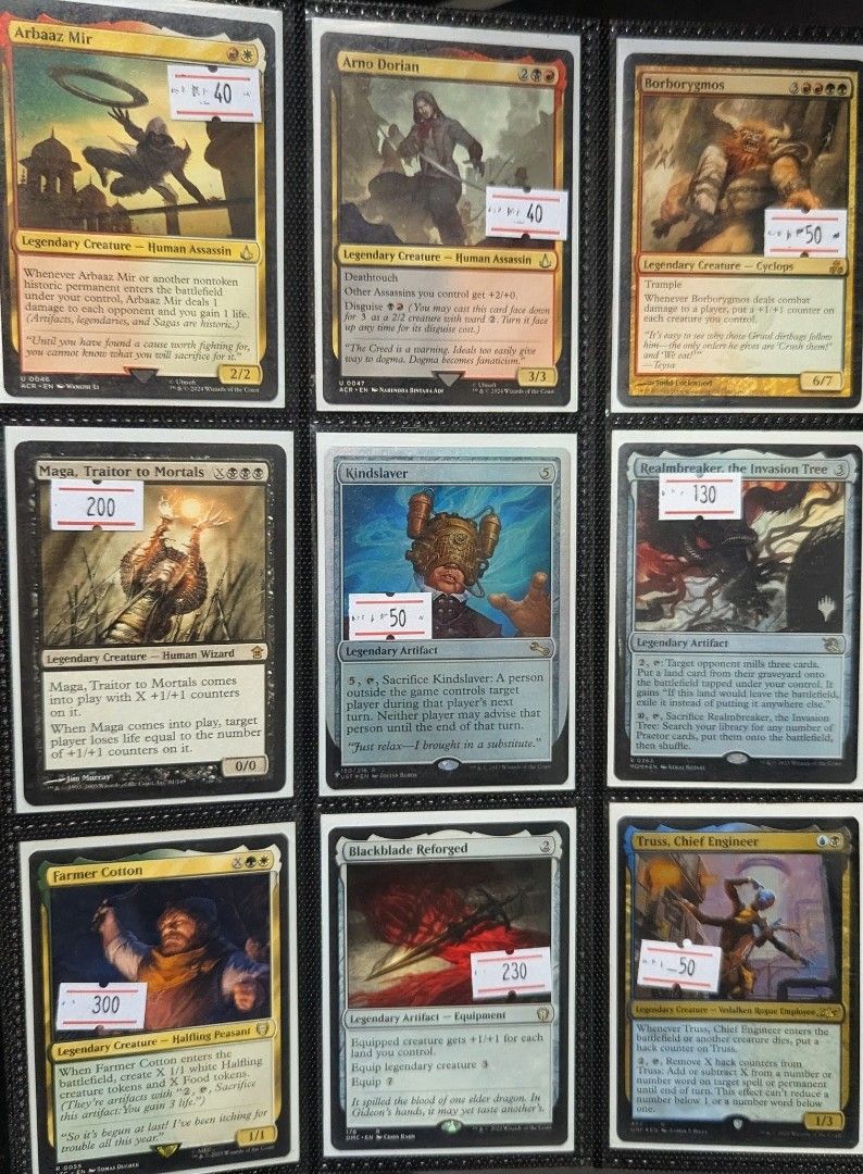 [MTG] Binder Collection 2 (Category: Raw Singles) located in Paranaque City. Submitted by topdeckph (Listing ID 1463829306, Image 2). Description: - Selling a collection of Magic The Gathering 💯 Authentic. - Hard cased / Double sleeved upon delivery. - Mint to Near Mint condition. - Prices are marked on each card. - Perfect collection & additions for any MTG player..