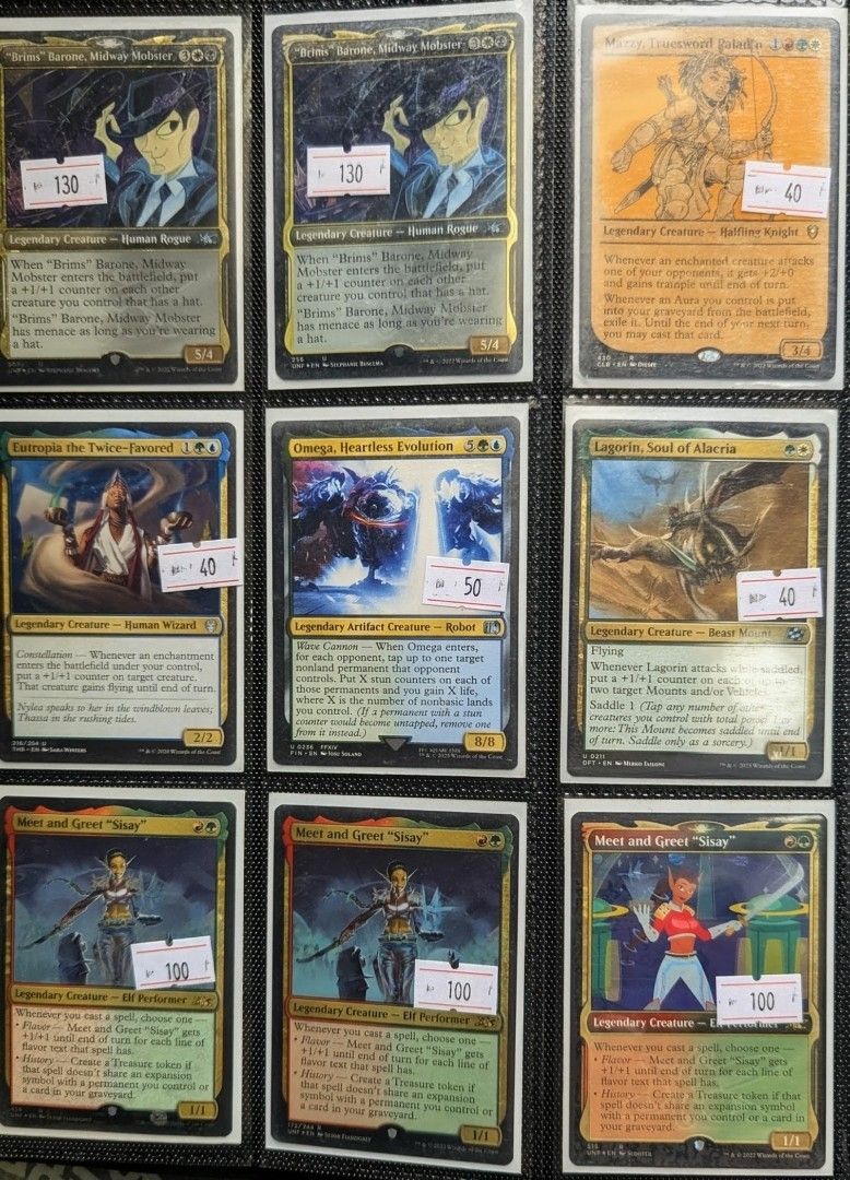 [MTG] Binder Collection 1 (Category: Raw Singles) located in Paranaque City. Submitted by topdeckph (Listing ID 1463779129, Image 2). Description: - Selling a collection of Magic The Gathering 💯 Authentic. - Hard cased / Double sleeved upon delivery. - Mint to Near Mint condition. - Prices are marked on each card. - Perfect collection & additions for any MTG player..