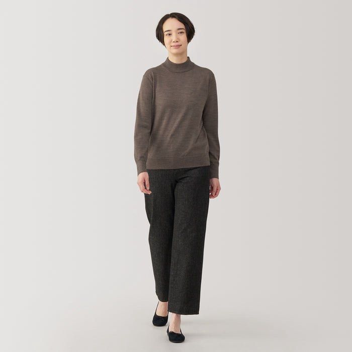 Muji High Neck Wool Sweater (Category: Longsleeves) located in Quezon City. Submitted by booktt (Listing ID 1463916251, Image 1). Description: 100% Wool body dark gray, super soft 1st , last 2 photos grabbed from internet :).