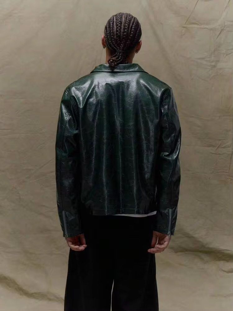 MUSERO Leather Jacket (Category: Coats, Jackets and Outerwear) located in Las Pinas. Submitted by sellerkjb (Listing ID 1463818391, Image 2). Description: BRAND NEW Priced at 3k on SHE Europe XXL 25.5 x 28 inches.