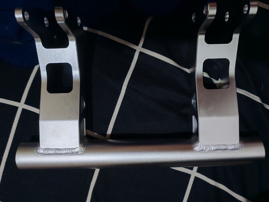 Mutarru Racing Motorcycle Handlebar Risers (Category: Body Parts and Accessories) located in Pasay City. Submitted by richardnavarro24 (Listing ID 1463900787, Image 1). Description: Mutarru engine support +2.5 Brand new and legit for nmax or aerox reason for selling need budget pang inom de joke pang team building may bawas pa pag kukunin agad FOR SALE OR SWAP PEDE DIN SA 1.5 NA SIZE NA ES .