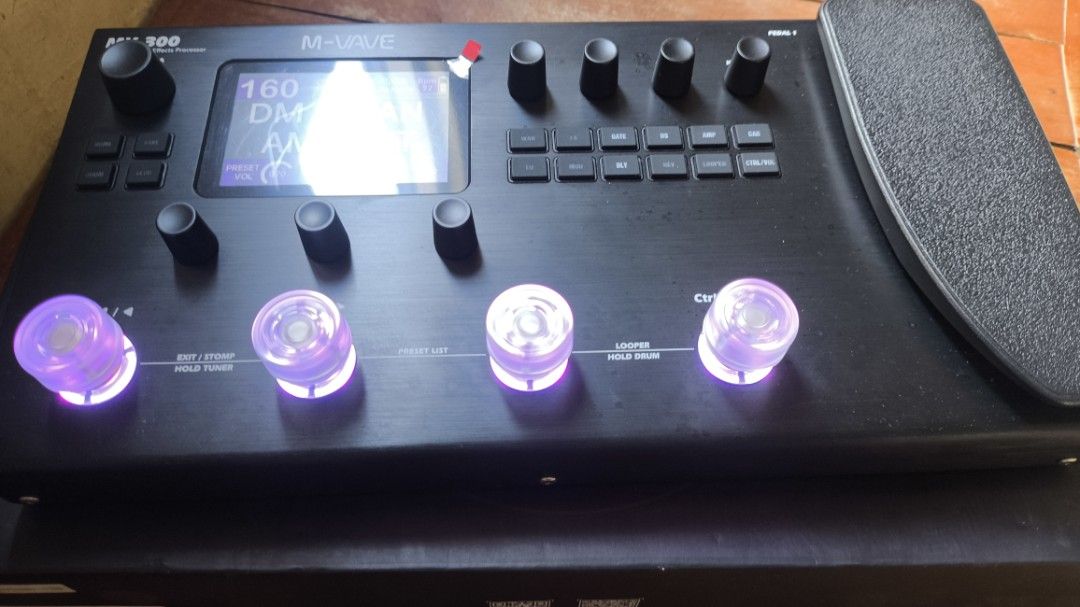 M-Wave MK-300 Amp Modeler/Effects Processor Guitar Pedal (Category: Musical Instruments) located in Taguig. Submitted by chesuteru (Listing ID 1463744823, Image 1). Description: - M-Wave MK-300 Guitar Amp Modeler & Effects Processor - Built-in Expression Pedal - Looper Function Included - Numerous Presets for Diverse Tones - Extensive Sound-Shaping Controls - Comes in Original Packaging with Foam Inserts - Ideal for Guitarists Seeking Versatility