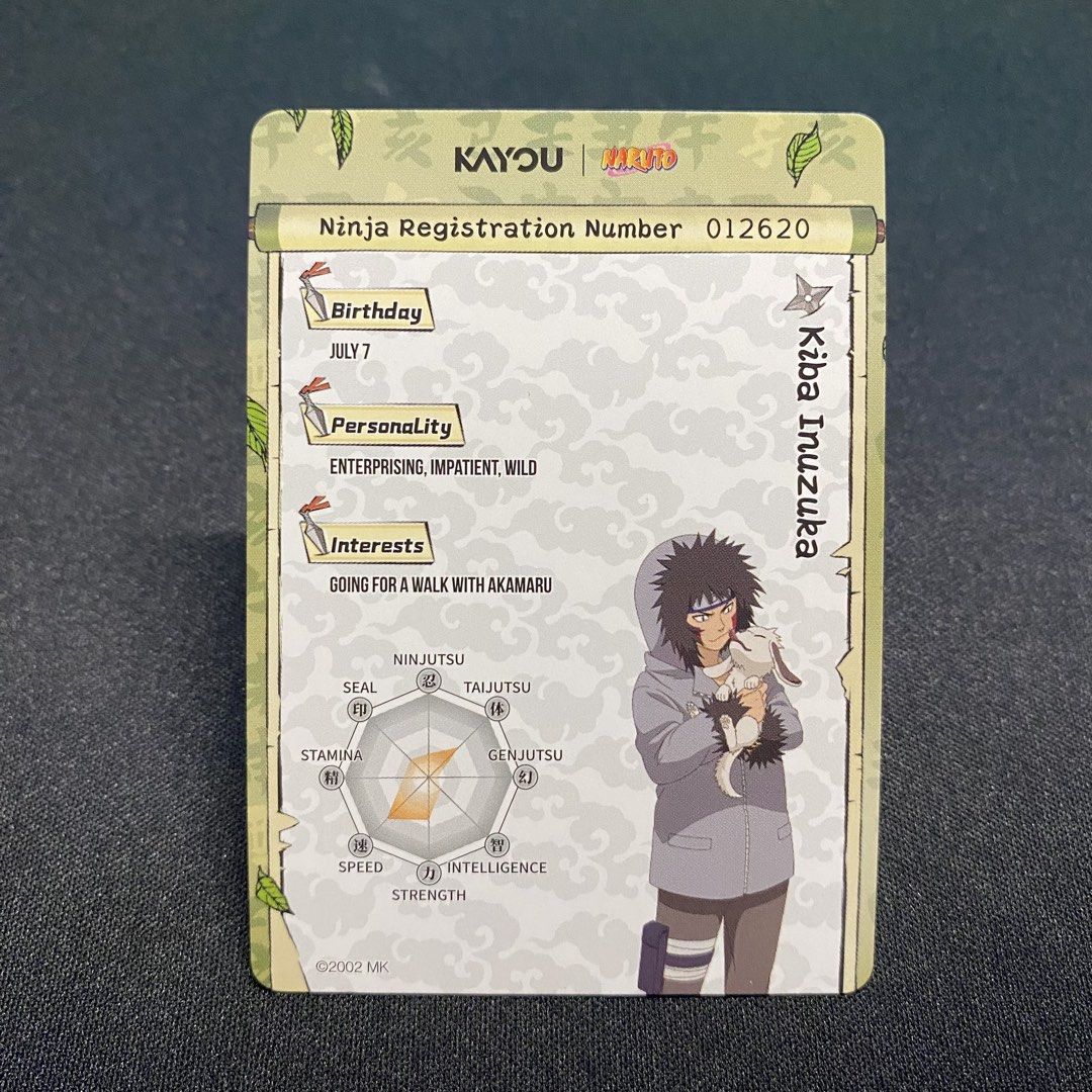 NARUTO KAYOU - KIBA INUZUKA SUPER RARE (Category: Raw Singles) located in Taguig. Submitted by secrethideout_official (Listing ID 1463918452, Image 2). Description: Naruto Kayou - Kiba Inuzuka Super Rare (SR) ✅ firm price ✅ ignoring LP inquiry Location: Taguig📍 Shipping: J&T | LBC | Lalamove Payment: Gcash | Bank Transfer.