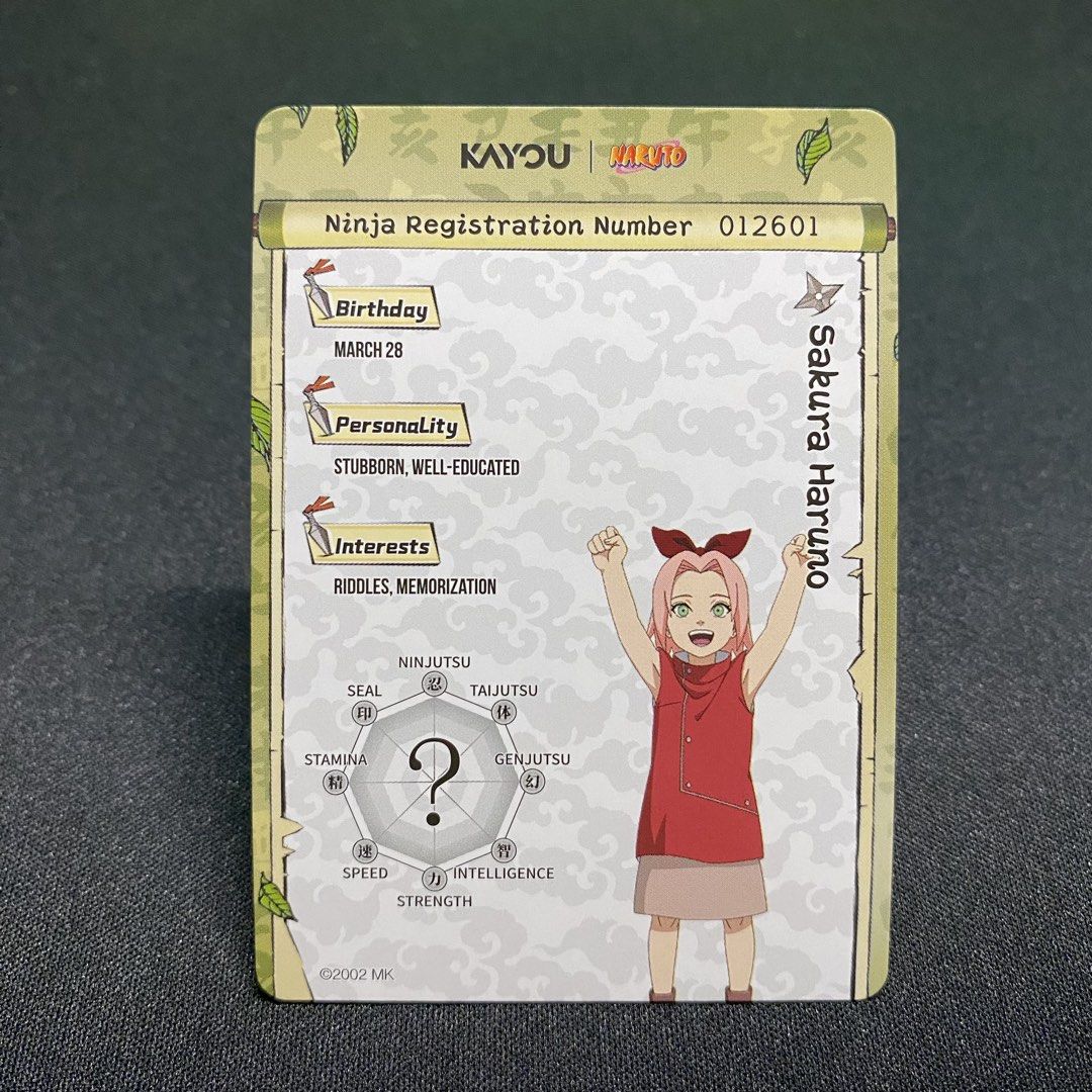 NARUTO KAYOU - SAKURA HARUNO SUPER RARE (Category: Raw Singles) located in Taguig. Submitted by secrethideout_official (Listing ID 1463913005, Image 2). Description: Naruto Kayou - Sakura Haruno Super Rare (SR) ✅ firm price ✅ ignoring LP inquiry Location: Taguig📍 Shipping: J&T | LBC | Lalamove Payment: Gcash | Bank Transfer.