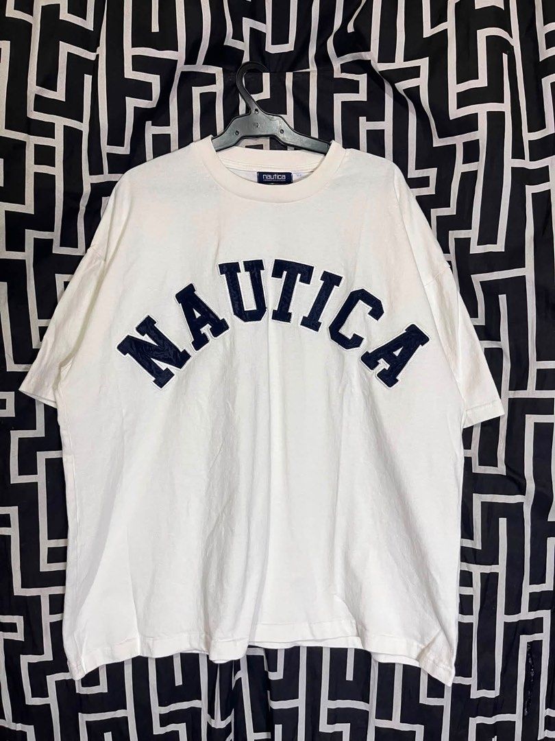 Nautica (Category: Activewear) located in Manila. Submitted by bibiies2.0xghettothrift (Listing ID 1463883007, Image 3). Description: Nautica Shirt Mine 850 each Large W25 x L28 Gray Xl W26 x L29 White ₱1500 aspack Loc.Baclaran Paranaque.