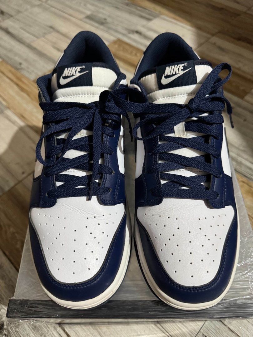 Nike Dunk Low white/midnight blue (Category: Casual Shoes) located in Rizal. Submitted by ayeprettyprincess. (Listing ID 1463826197, Image 1). Description: Negotiable Original/Authentic No box.