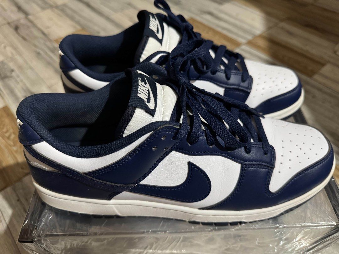 Nike Dunk Low white/midnight blue (Category: Casual Shoes) located in Rizal. Submitted by ayeprettyprincess. (Listing ID 1463826197, Image 2). Description: Negotiable Original/Authentic No box.