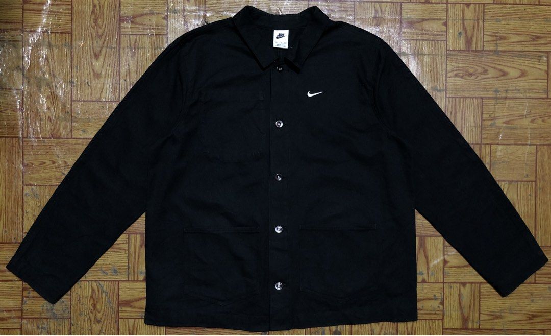 Nike Life Unlined Chore Coat in Black (Category: Coats, Jackets and Outerwear) located in Dasmarinas. Submitted by cornyxmessy (Listing ID 1463925849, Image 1). Description: width - 25.5 lemon - 29.