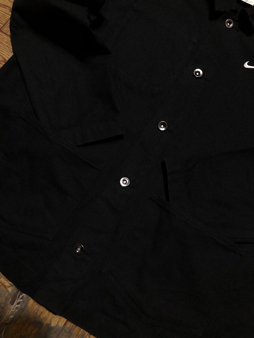 Nike Life Unlined Chore Coat in Black (Category: Coats, Jackets and Outerwear) located in Dasmarinas. Submitted by cornyxmessy (Listing ID 1463925849, Image 3). Description: width - 25.5 lemon - 29.