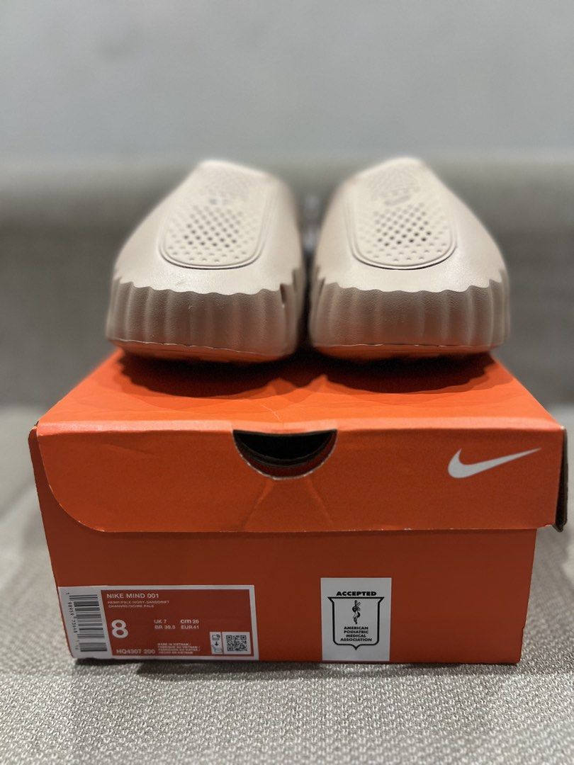 Nike Mind 001 Slides Sand Beige (Category: Slippers & Slides) located in Makati City. Submitted by iambosspatrick (Listing ID 1456060367, Image 1). Description: FOR SALE ‼️‼️ Brand New with Tags Nike Mind 001 “Hemp/Sand Drift” Size 8 Complete with Box and Receipt from Nike Orchard Singapore ₱7,500 Meetup: Onyx Makati Shipping thru LBC, J&T and Lalamove c/o buyer .