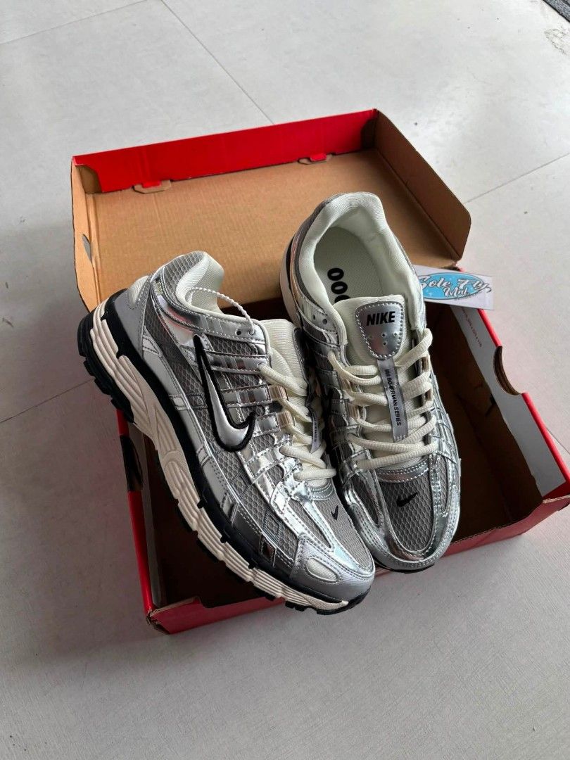 Nike P-6000 Metallic Silver Running Shoes (Category: Sneakers) located in Manila. Submitted by solefly_mnl.26 (Listing ID 1463819663, Image 3). Description: P6000 METALLIC SILVER bnew 1799+sf available sz 41 to 45 mens actual pic posted!!! onhand ready to lalamove/ship via jrs novaliches qc area dm us for orders📩 fb page: solefly mnl v2.