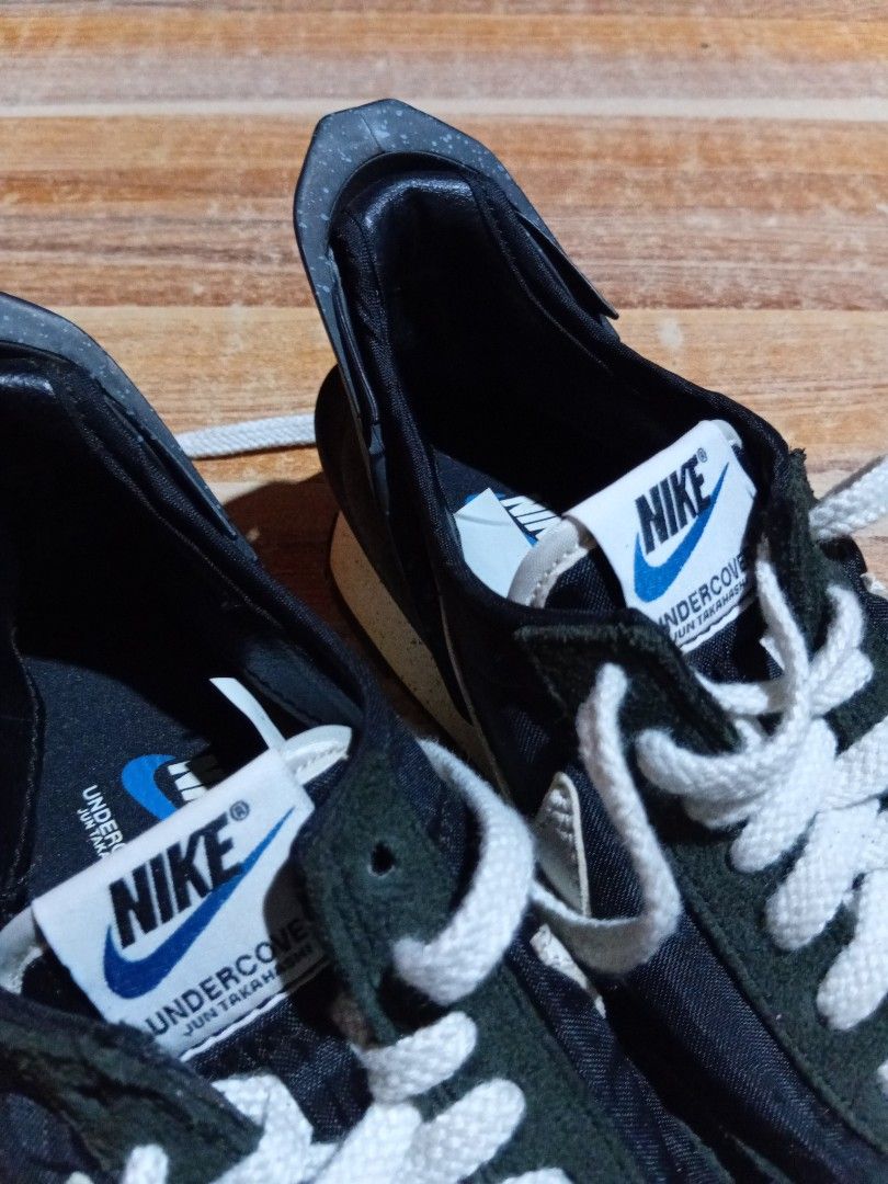 Nike x Undercover Daybreak black low-top (Category: Dress Shoes) located in Maramag. Submitted by kennethrab93665 (Listing ID 1463818724, Image 3). Description: Nike x Undercover Daybreak black low-top size 36 US / 36.5 EUR good condition sign of used *very minimal heel drag *crack toe tip 450 + sf 📩.
