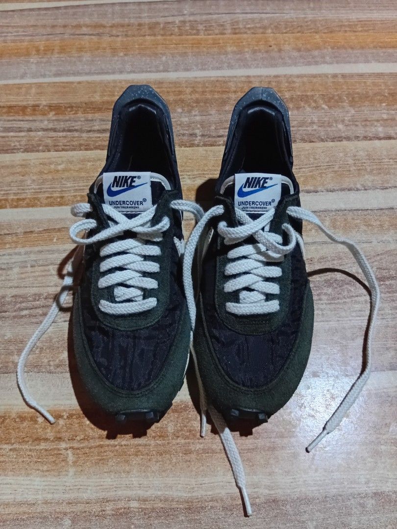 Nike x Undercover Daybreak black low-top (Category: Dress Shoes) located in Maramag. Submitted by kennethrab93665 (Listing ID 1463818724, Image 1). Description: Nike x Undercover Daybreak black low-top size 36 US / 36.5 EUR good condition sign of used *very minimal heel drag *crack toe tip 450 + sf 📩.