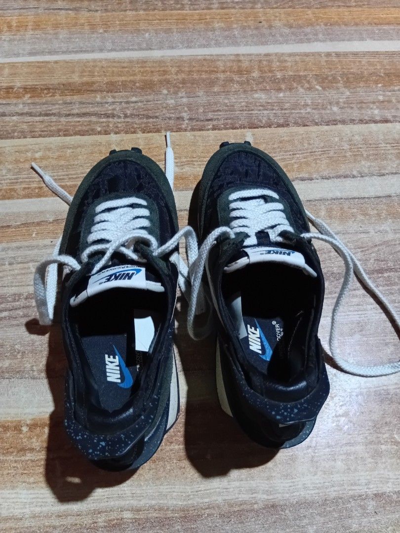 Nike x Undercover Daybreak black low-top (Category: Dress Shoes) located in Maramag. Submitted by kennethrab93665 (Listing ID 1463818724, Image 2). Description: Nike x Undercover Daybreak black low-top size 36 US / 36.5 EUR good condition sign of used *very minimal heel drag *crack toe tip 450 + sf 📩.