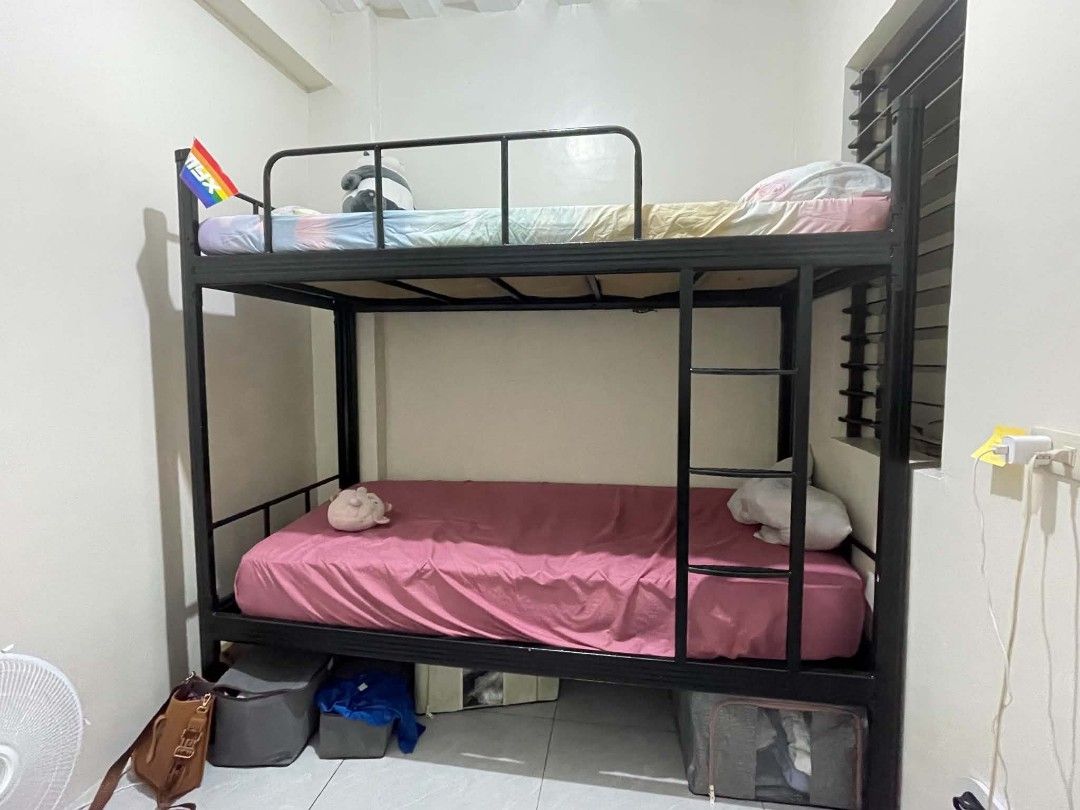 Non screw Sturdy Bunk Bed Frame (Mattress not included) (Category: Bed Frames & Mattresses) located in Manila. Submitted by bravestone.bc4651 (Listing ID 1463784648, Image 3). Description: Move out sale, used only for a month and it's still in good condition. Very sturdy even without the screws.