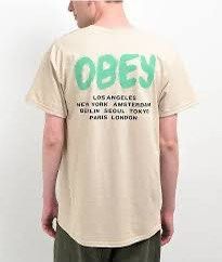 OBEY CITY (Category: Tshirts & Polo Shirts ) located in Quezon City. Submitted by fast_break (Listing ID 1463744728, Image 2). Description: OBEY CITY 🌆 COLOR: BEIGE SIZE: XXL ON TAG DIMES: W25 x 31L📏 COLOR RATE:9.8/10 EXCELLENT CONDITION AS NEW ✅ NO ISSUE LOC:NOVA QC📍 DM TO PURCHASE 💌.