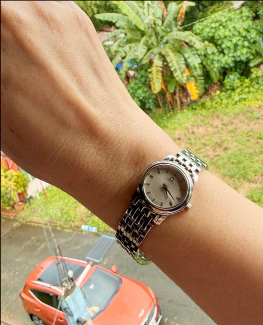 Omega De Ville Prestige (Category: Women's Watches) located in Manila. Submitted by annafinds (Listing ID 1463924239, Image 1). Description: 0m€ga D€ Ville Prestige ladies’ quartz watch featuring a polished stainless steel case and a multi-link steel bracelet. ₱37,500 Open for layaway. Disclaimer: We are not affiliated, associated, authorized, endorsed by or in any way officially connected with any other company or luxury brand. All copyrights ar