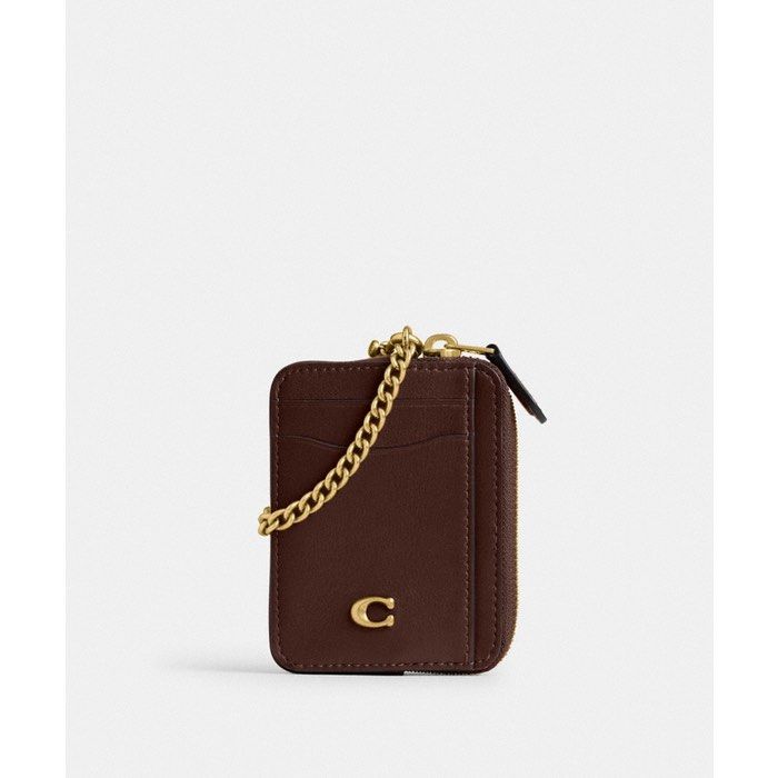 💯ORIGINA COACH ESSENTIAL CARD CASE (Category: Wallets & Card holders) located in Quezon City. Submitted by ashongsstore (Listing ID 1463781456, Image 3). Description: 👜 C🅾️ACH COLLECTION👜 🇵🇭AVAILABLE🇵🇭 ESSENTIAL CHAIN CARD CASE Crafted of refined leather detailed with our Signature hardware, this zip-compartment case keeps cards, ID, keys and other small essentials secure. Clip the chain strap to a belt loop or inside a bag. DETAILS: Refi