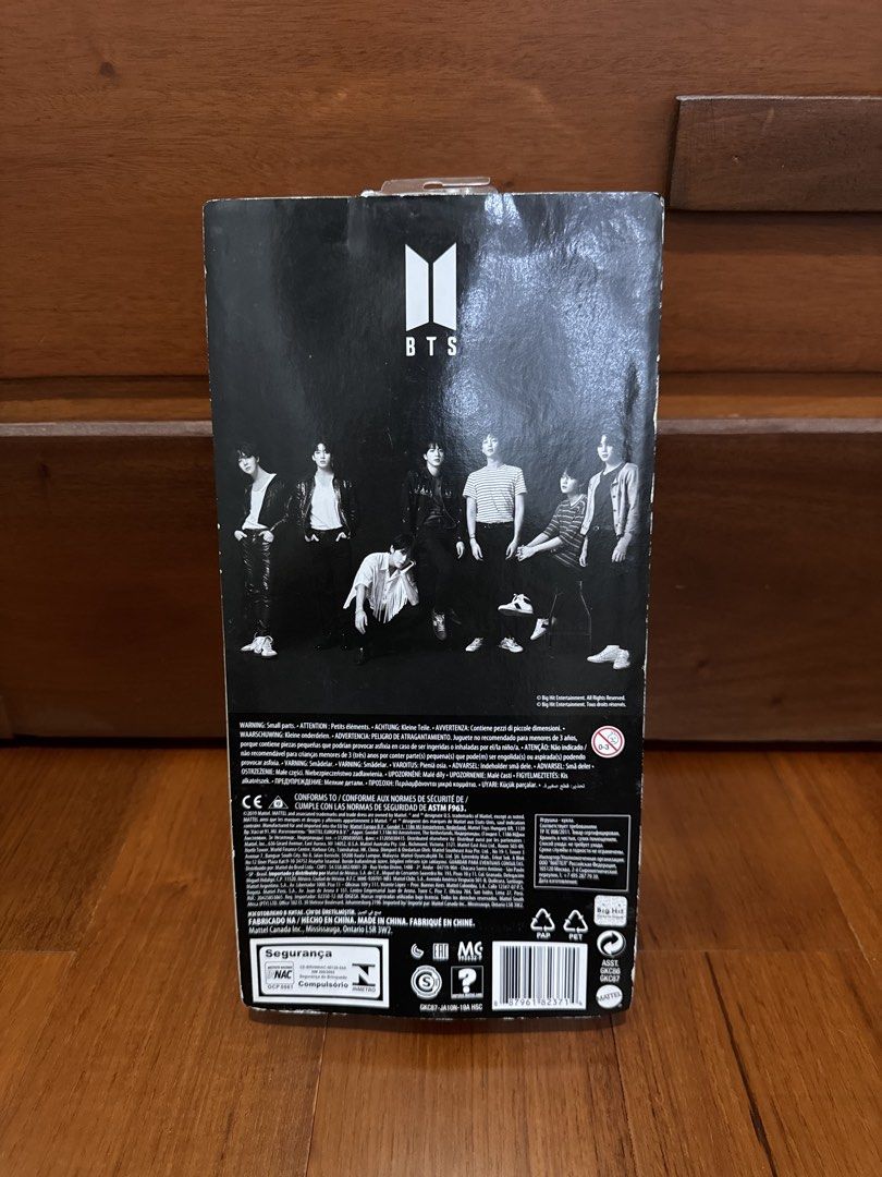 Original BTS Jungkook Doll Mattel (Category: K-Wave Merchandise) located in Quezon City. Submitted by nobitinn (Listing ID 1463869208, Image 2). Description: - Authentic BTS Jungkook doll - Comes in original packaging, unopened box - Message for more Picture rfs : declutterring .