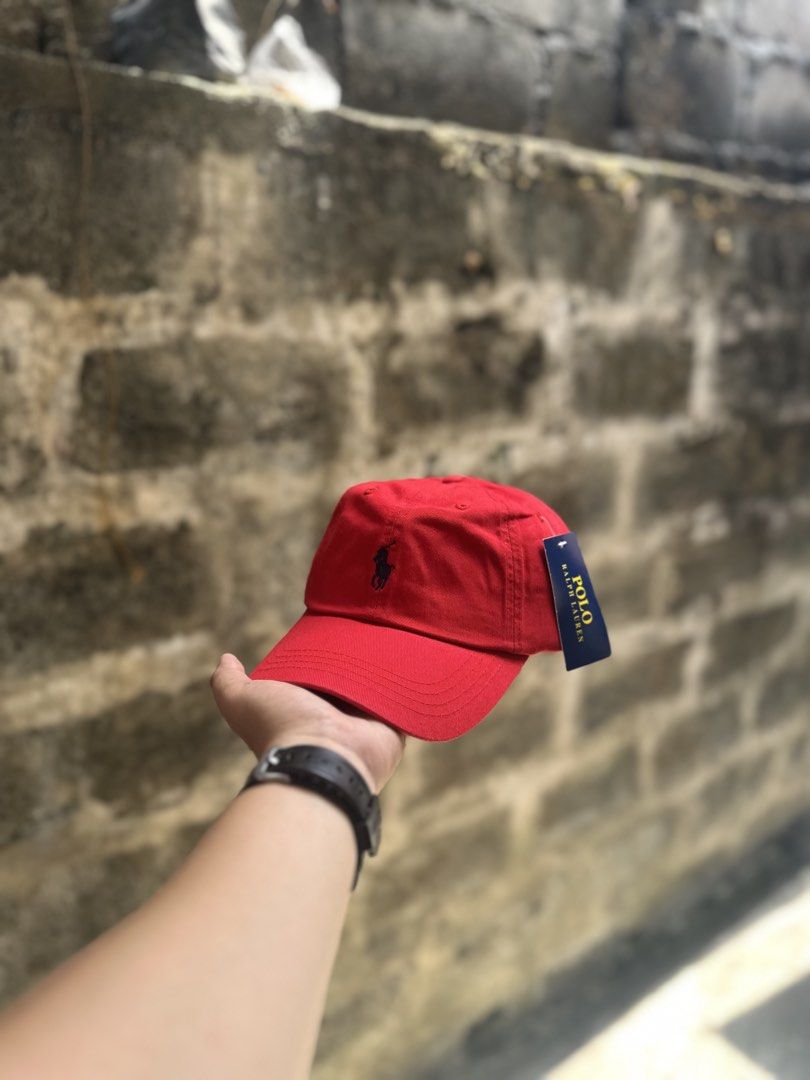 Original Polo Ralph Lauren Red Cap (Category: Caps & Hats) located in Mandaluyong City. Submitted by hype90s (Listing ID 1463805679, Image 1). Description: Polo Ralph Lauren Red Cap 100% Brand New No issue Adjustable .