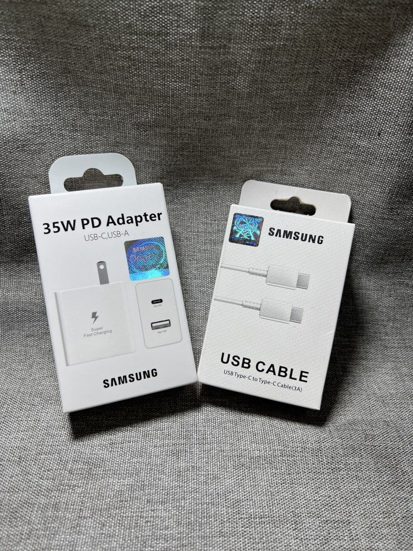 Original Samsung 35W Type-C Charger Set – White (Category: Chargers & Cables) located in Manila. Submitted by warm_jamin (Listing ID 1463927948, Image 1). Description: ⚡ Original Samsung 35W Type-C Charger Set – White Power up your compatible devices with a convenient 35W Type-C fast charging set Perfect for everyday charging at home, in the office, or while traveling. ✅ Original Samsung ✅ 35W Fast Charging ✅ Type-C Charger Set ✅ White Color ✅ Br