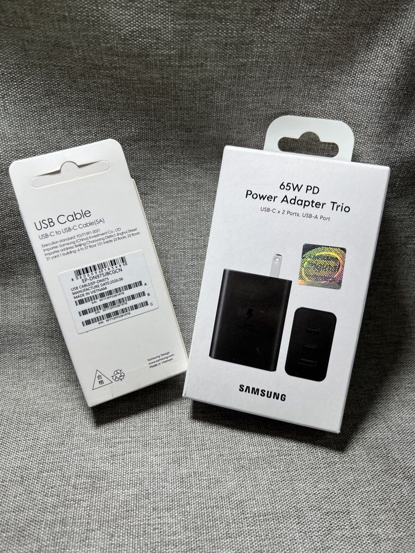 Original Samsung 65W Type-C Charger Set – Black (Category: Chargers & Cables) located in Manila. Submitted by warm_jamin (Listing ID 1463927437, Image 2). Description: ⚡ Original Samsung 65W Type-C Charger Set – Black Power up your compatible devices with a 65W Type-C fast charging set from Samsung. Perfect for users who need fast, reliable, and convenient charging at home, in the office, or while traveling. ✅ Original Samsung ✅ 65W Fast Charging