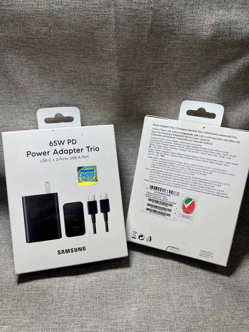 Original Samsung 65W Type-C Charger Set (Category: Chargers & Cables) located in Manila. Submitted by warm_jamin (Listing ID 1463928043, Image 2). Description: ⚡ Original Samsung 65W Type-C Charger Set Available in Black & White— perfect for fast, convenient, and reliable charging for compatible devices. ✅ Original Samsung ✅ 65W Fast Charging ✅ Type-C Charger Set ✅ Available in **Black & White** ✅ Brand New & Sealed ✅ Fast & Reliable Charging ✅ C