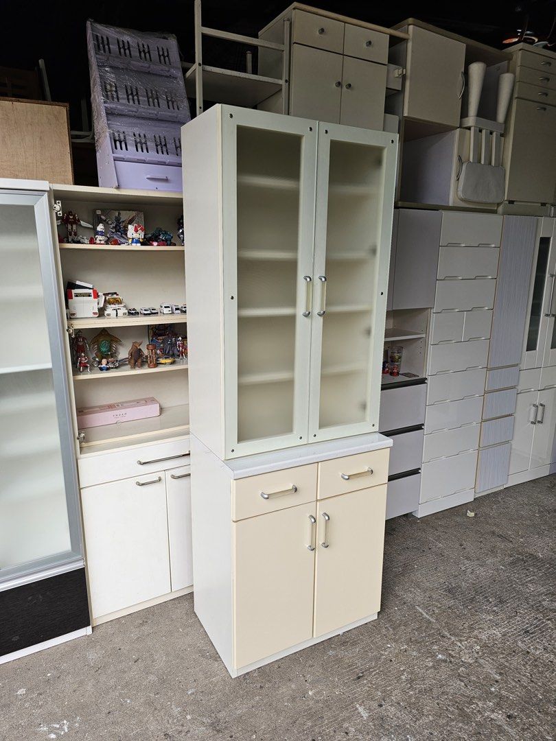 Pantry / Display Cabinet (Category: Shelves, Cabinets & Racks) located in Quezon City. Submitted by ledamadel (Listing ID 1463796998, Image 3). Description: Pantry / Display Cabinet ✔L-27.5 H-79 W-18 inches 📏 ✔4 Doors,6 Shelfs & 2 Drawers 🗄 ✔Laminated 🔖 ✔️Compress & Plywood Back! 💢 ✔Scratches As-is! 👌 Location: 40 Aplaya St Napocor Vill. Tandang Sora Quezon City. For inquiry please Pm us or Call. 09066885859 Please like our page thanks! 👇👇