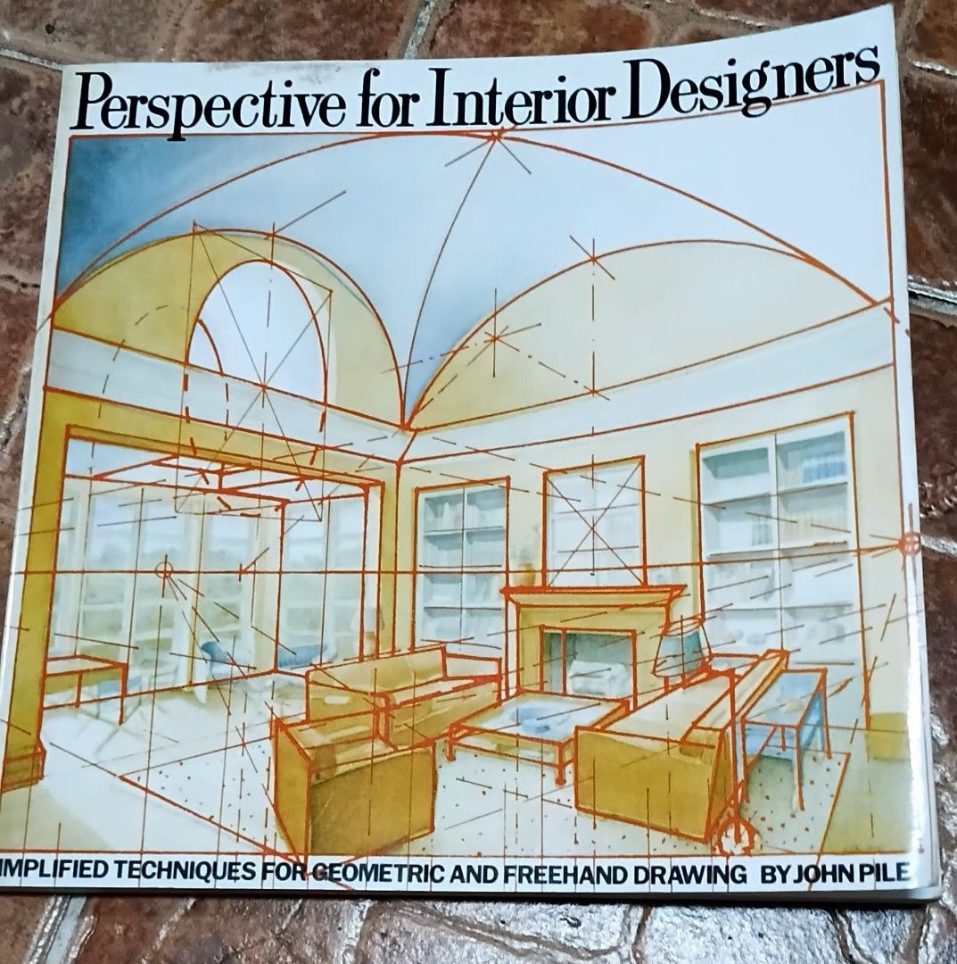 Perspective for Interior Designers by John Pile Book (Category: Textbooks) located in Quezon City. Submitted by dancatz (Listing ID 1463827436, Image 1). Description: □ P 250.00 - Learn simplified geometric and freehand drawing techniques. - Focuses on perspective drawing specifically for interior designers. - Ideal for students and anyone interested in architectural drawing. - Features clear illustrations and easy-to-follow instructions. - A gre