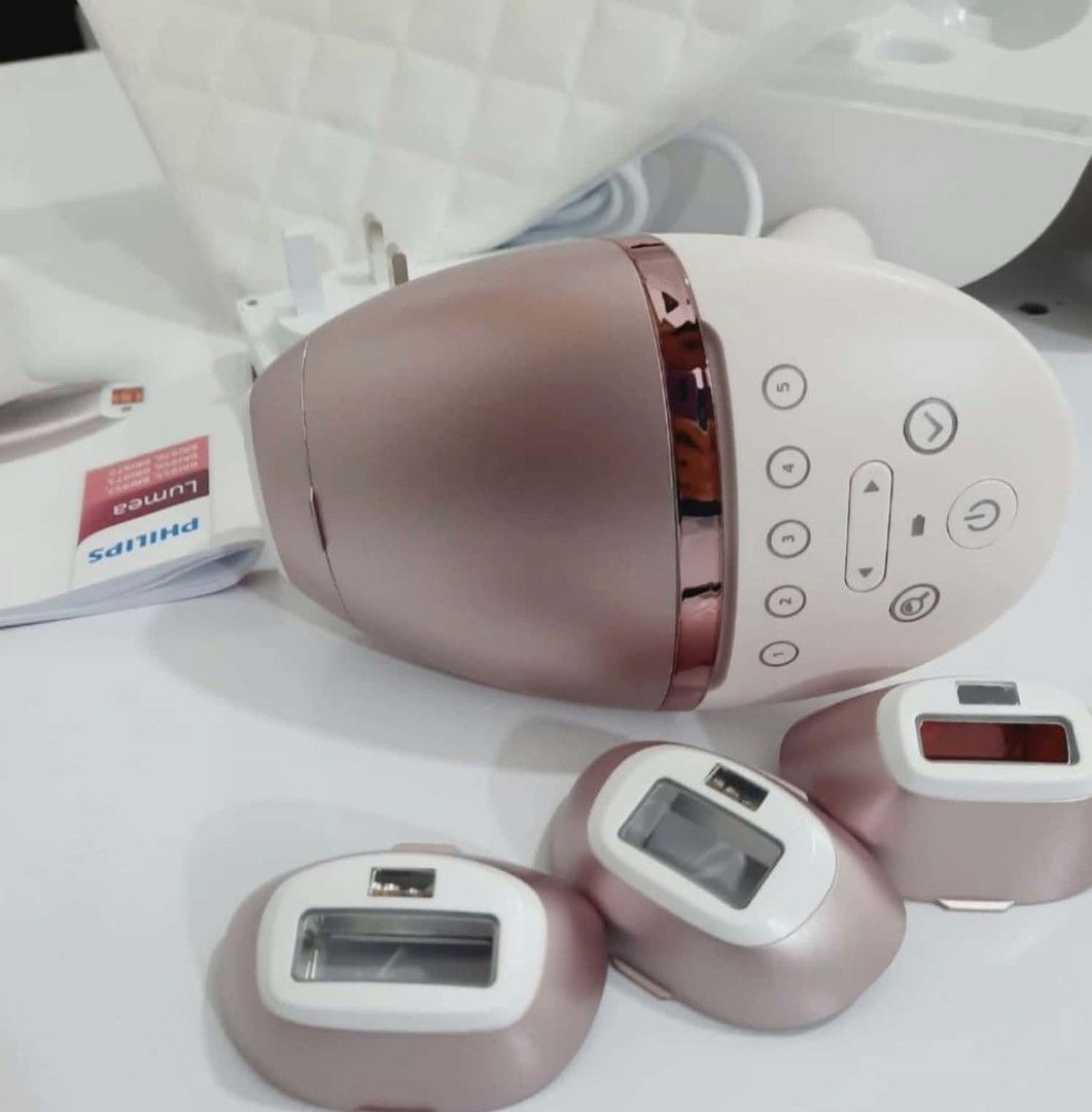 Philips lumea (Category: Hair Removal) located in Rizal. Submitted by annlj (Listing ID 1463794640, Image 2). Description: Like New! used a few times Philips Lumea BRI958 9000 Series IPL Hair Removal. Included by default Manual Body attachment Face attachment Bikini line attachment Armpits attachment Storage pouch Adapter Box.
