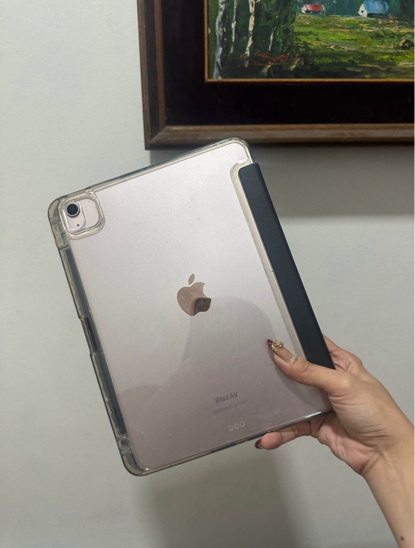 Pink Ipad Air 5th generation (wifi only) (Category: Laptops & Notebooks) located in Manila. Submitted by lilyxnicole (Listing ID 1463862234, Image 2). Description: Pink Ipad Air 5th generation (wifi only) NOT AVAILABLE APPLE PENCIL (nawala ko po huhu) 256 gb 8gb RAM - M1 chip Inclusion: Ipad Air 5 2020 256gb unit only Ipad case - 3 pcs Original Apple Type C charger Personal gadget/ lady owned Ipad: No issues, no dents or scratches, super smooth t
