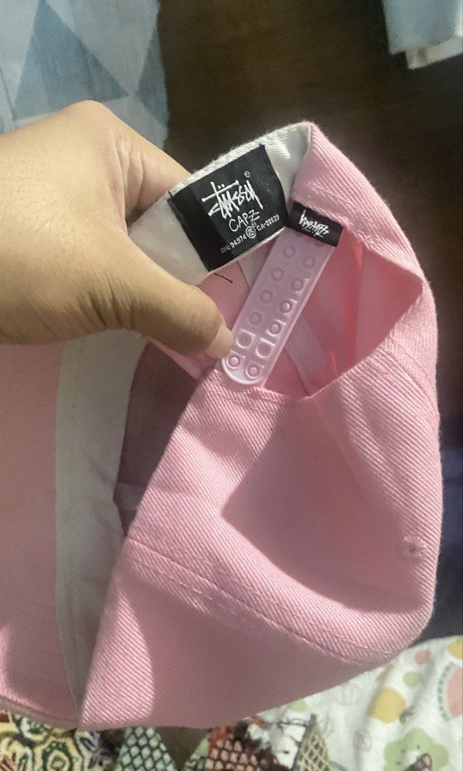 Pink Stussy Cap (Category: Caps & Hats) located in Manila. Submitted by zhu.finds (Listing ID 1463836382, Image 3). Description: - Classic pink Stussy cap - Embroidered Stussy logo on front - Adjustable snapback closure - Ideal for everyday wear - Simple and stylish design.