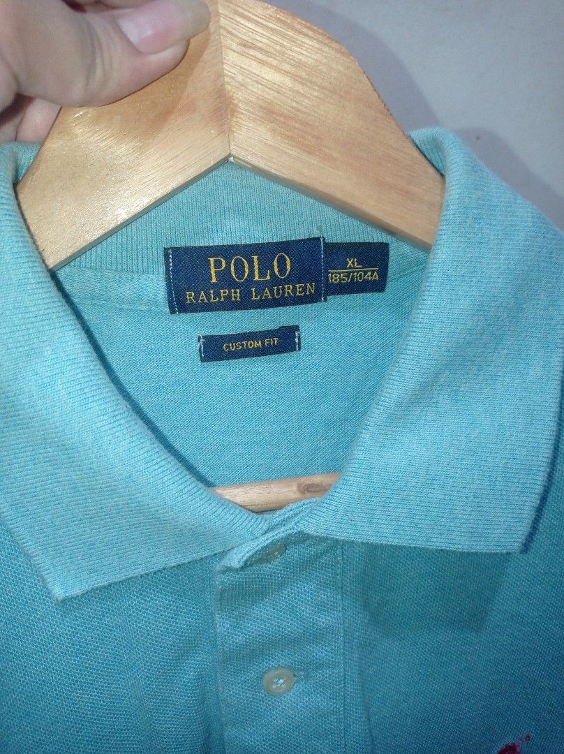 Polo by Ralph Lauren Small Pony (Category: Tshirts & Polo Shirts ) located in Pasig City. Submitted by pureselectionapparel (Listing ID 1463765397, Image 3). Description: Polo by Ralph Lauren Small Pony 🏷️ Size XL on tag Best fit to large only Dimes: 21.5width 30-32length Long back Excellent Condition Issue: Light stains not too visible (check last photo), need wash too 380 plus ship Location: Pasig City.