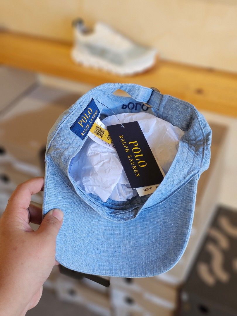 Polo Ralph Lauren Chino Cap Chambray Blue (Category: Caps & Hats) located in Tagaytay City. Submitted by unboxd.it (Listing ID 1463798010, Image 3). Description: unboxd.it ARCHIVE SALE 📦 Polo Ralph Lauren Chino Cap Chambray Blue Size: OSFA Brand new with tags ✅️ Guaranteed authentic 💯 P3,500 ONLY — FIRM (below SRP) NO RESERVATIONS. FIRST TO PAY GETS IT. 💰.
