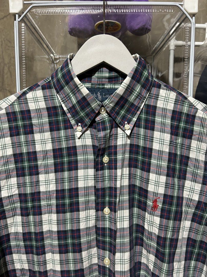 Polo Ralph Lauren Plaid Pattern Button-Down Shirt Size Small (Category: Formal Shirts) located in Maasin. Submitted by throwingreverse (Listing ID 1463884994, Image 2). Description: ✓Washed & ready to wear Size: Small Dimes: L 29 W 20 Issue: None Color rate: 9.5/10 MOP: Gcash Location: SOUTHERN LEYTE.