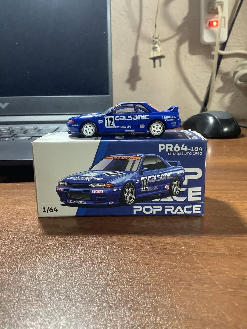 POP RACE CALSONIC R32 SKYLINE (Category: Vehicle & Diecast Models) located in Dumaguete. Submitted by emkayethegreat (Listing ID 1463867286, Image 3). Description: 🔥 FS: POP RACE CALSONIC R32 🔥 POP RACE PP64-104 🏎️ Nissan Skyline GT-R R32 🏁 Calsonic Impul Racing #12 📏 1:64 Scale ₱749 NEGOOOOO 📌 Unsealed 📌 Displayed / carefully handled 📌 Opening hood & trunk 📌 Detailed engine bay 📌 Premium diecast 📍 Negros Oriental 🚚 J&T — ₱75–₱110 shi